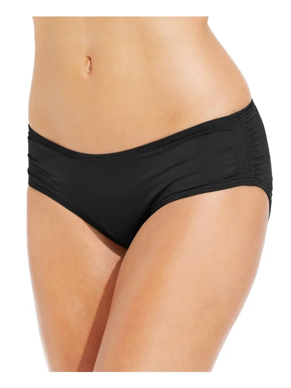 Womens Ruched Hipster Bikini Swim Bottom